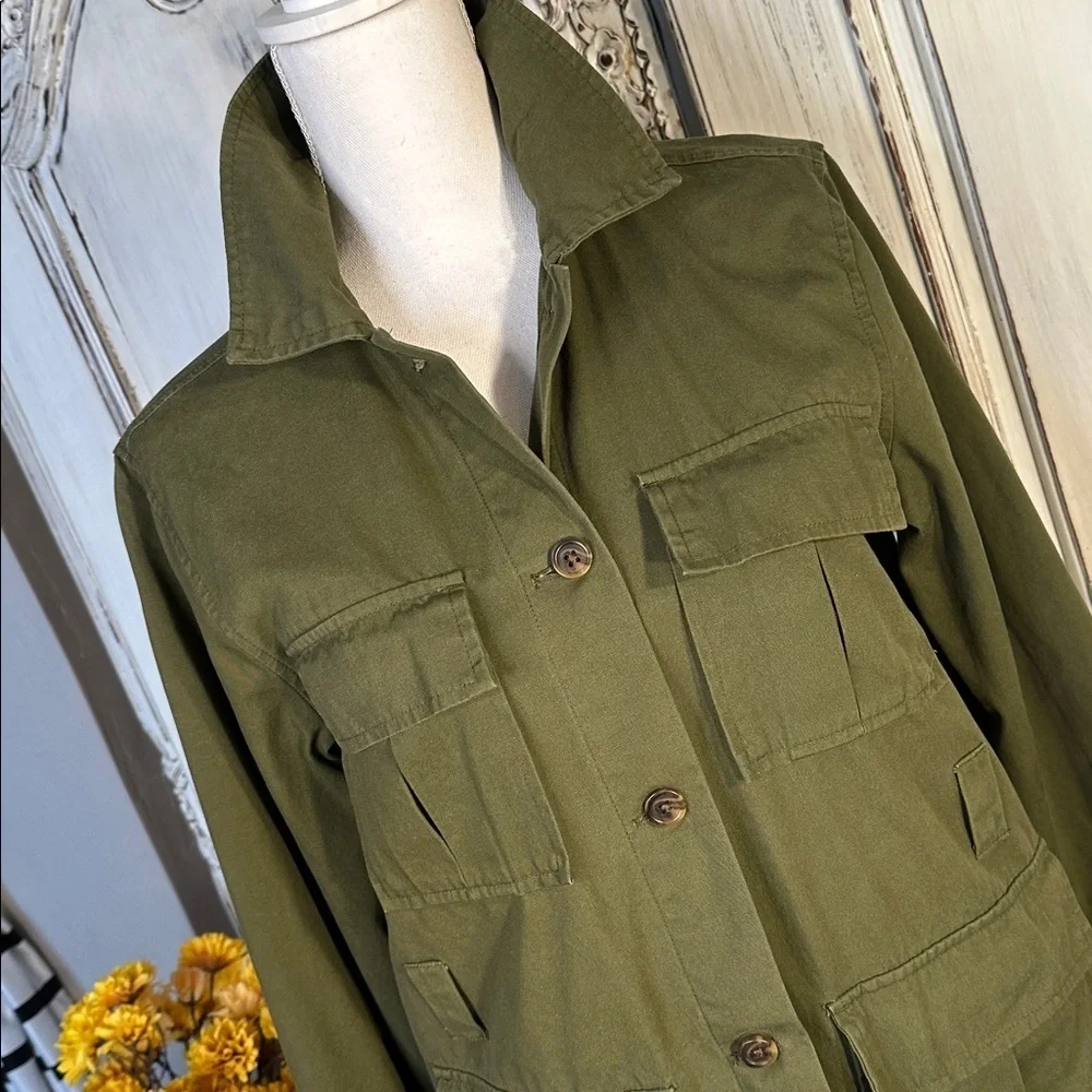 A New Day Khaki Green Utility Jacket - Picture 2 of 9